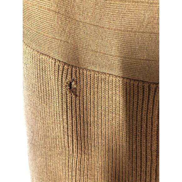 Victor Alfaro Sweater Dress Asymmetrical Long Sleeve Brown M - Picture 7 of 11